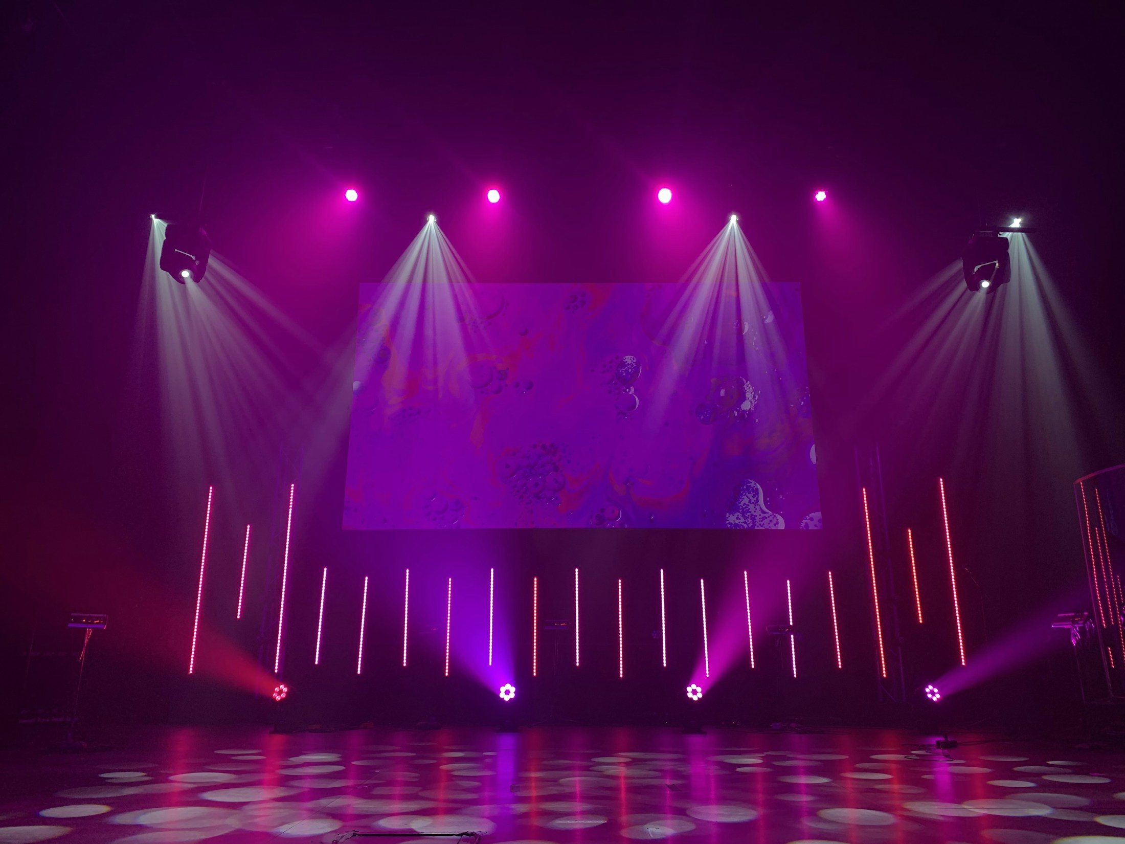 Anonymous abstract stage lights